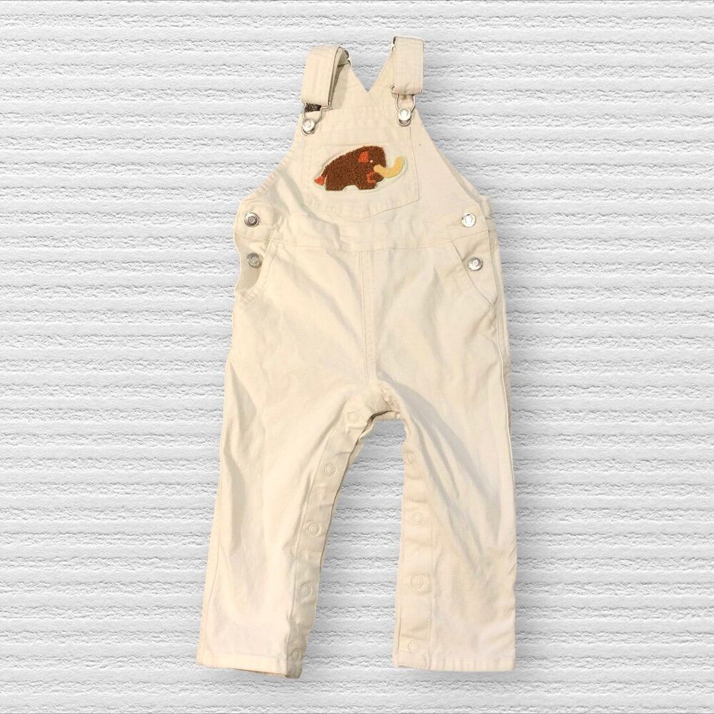 Target Christian Robinson Wooly Mammoth White Overalls